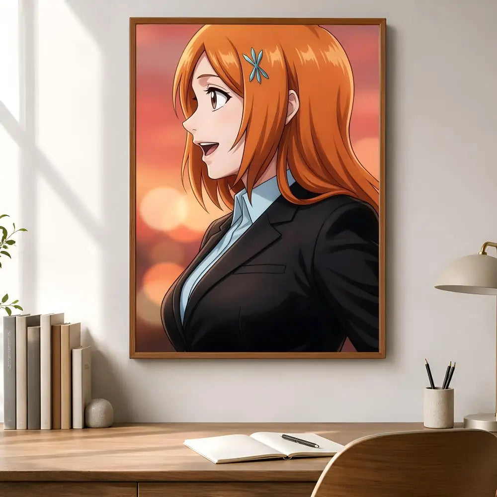 Anime Orihime Inoue Wall Poster – Waterproof Self-Adhesive Art