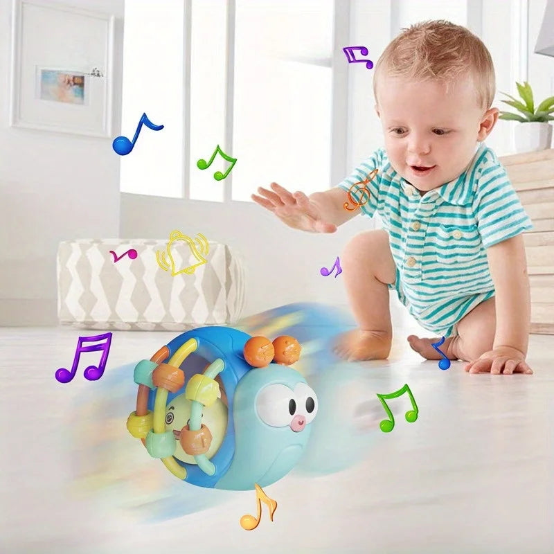 Dutora Baby Snail Rattle Toy – Early Learning Plastic Ball