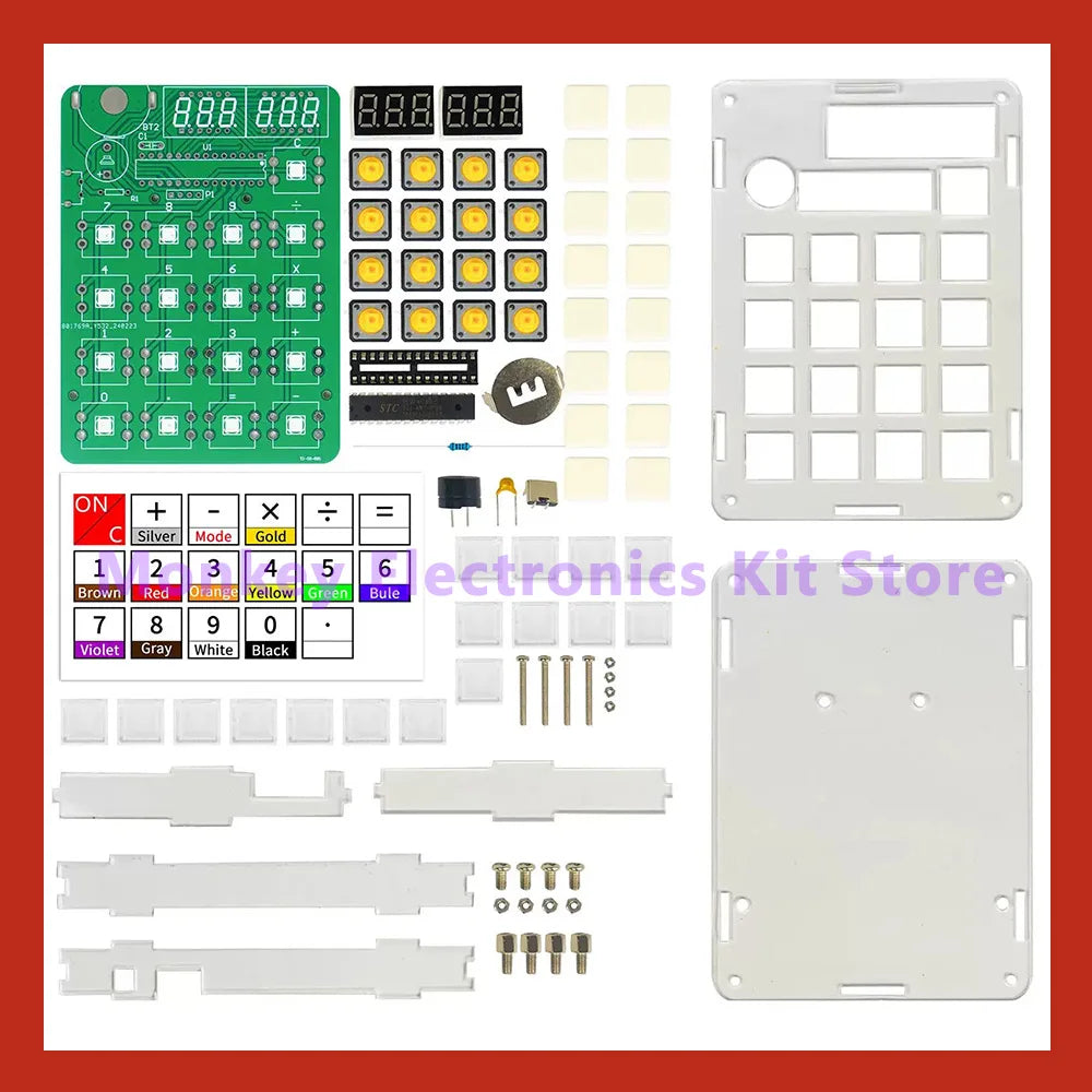 DIY Calculator Kit – LED Display Soldering Practice Project