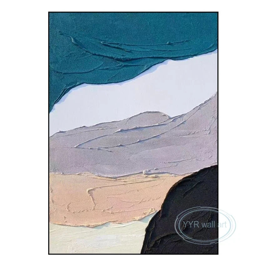 Abstract Hand-Painted Oil Painting Canvas Wall Art | Modern Decor