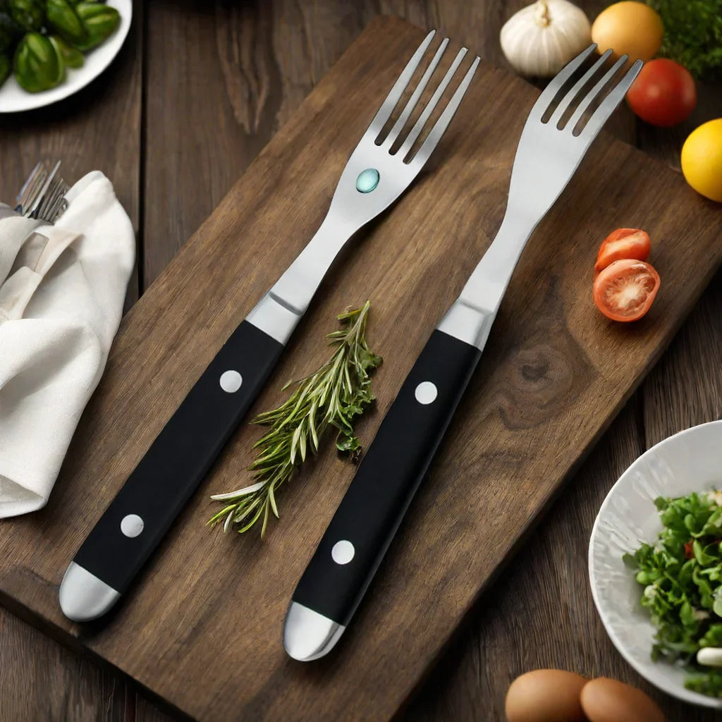 12-Piece Stainless Steel Steak Knife Set – Resin Rivet Handle