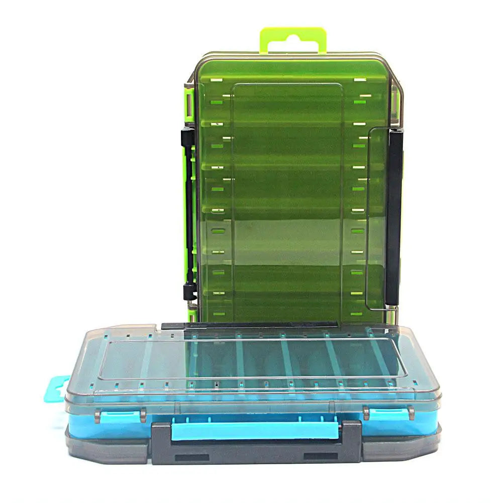 Double-Sided Fishing Tackle Box – Portable Bait Storage Case