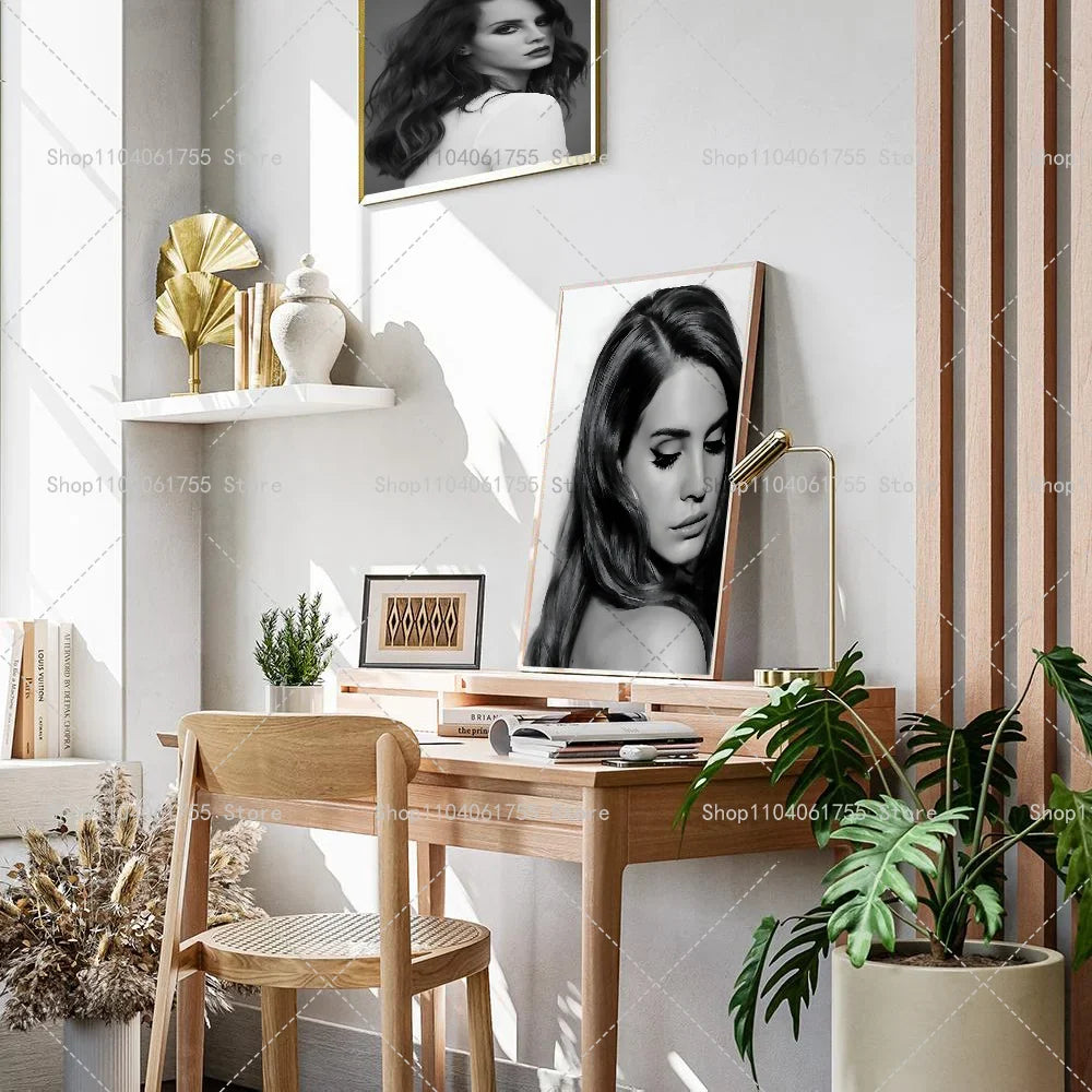 Lana Del Rey Wall Poster – Self-Adhesive Waterproof Art Sticker