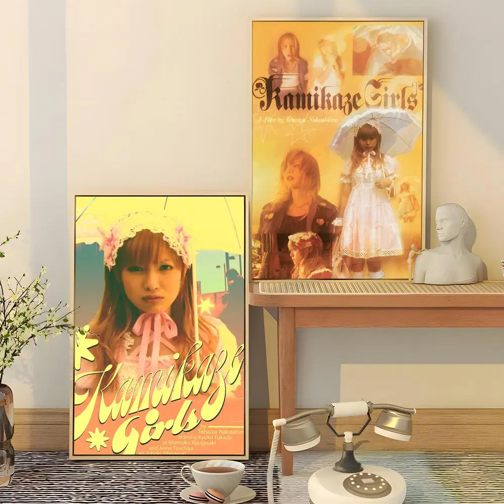 Kamikaze Girls Movie Poster Waterproof PVC Wall Sticker