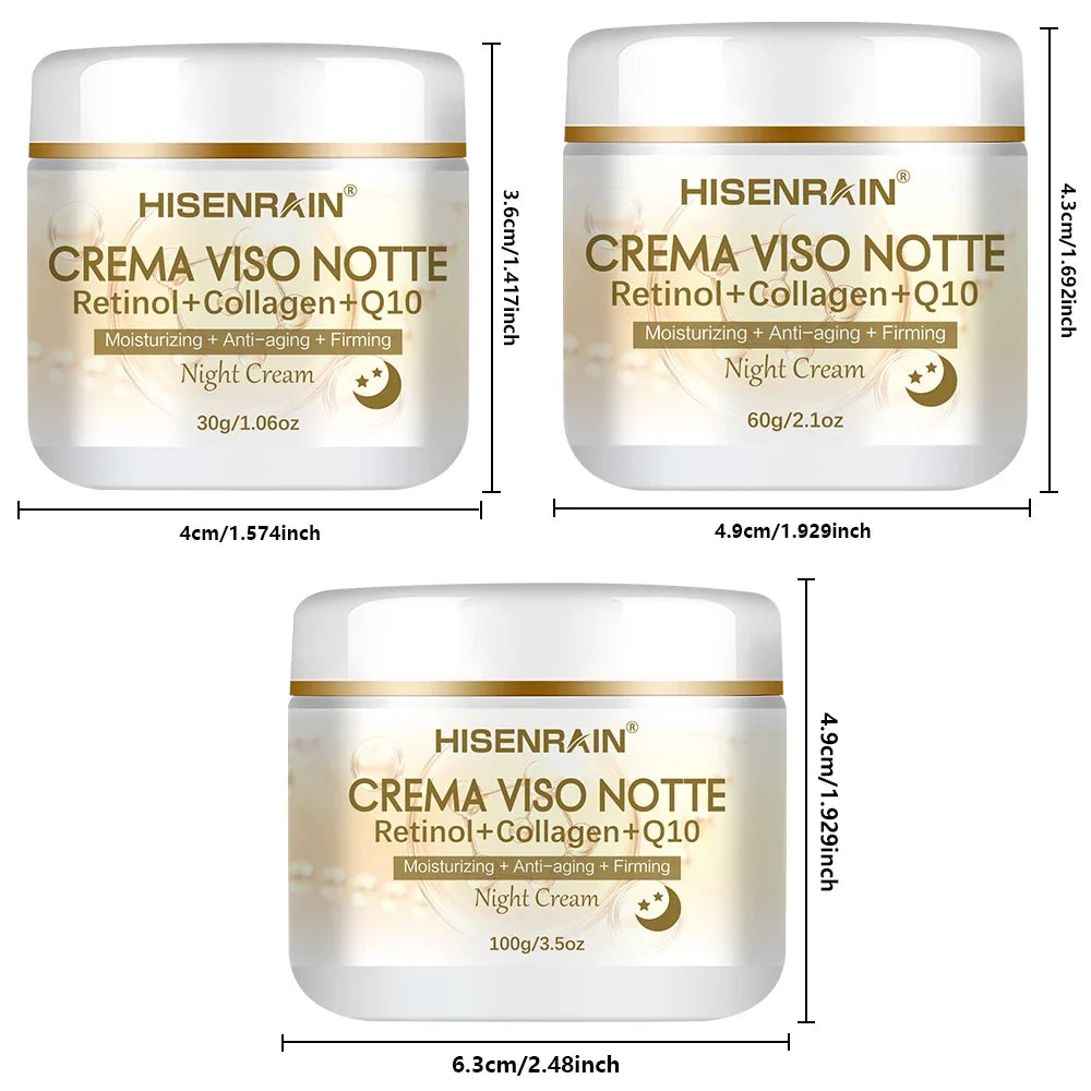 HISENRAIN Retinol Collagen Night Cream – Firm & Moisturize