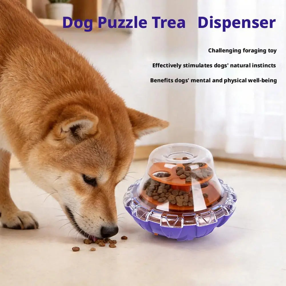 Dog & Cat Slow Feeder Wobble Tumbler Treat Dispenser Toy