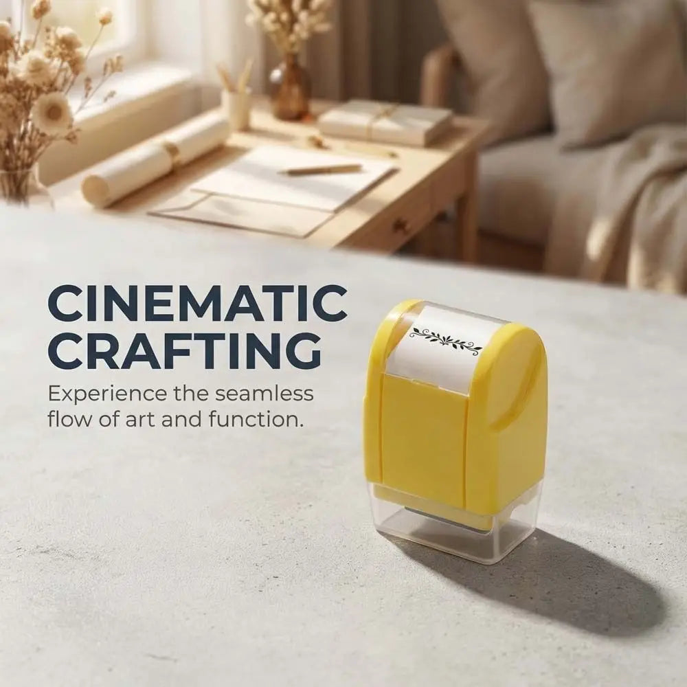 Vine Pattern Rolling Stamp – Retro DIY Craft Roller Seal