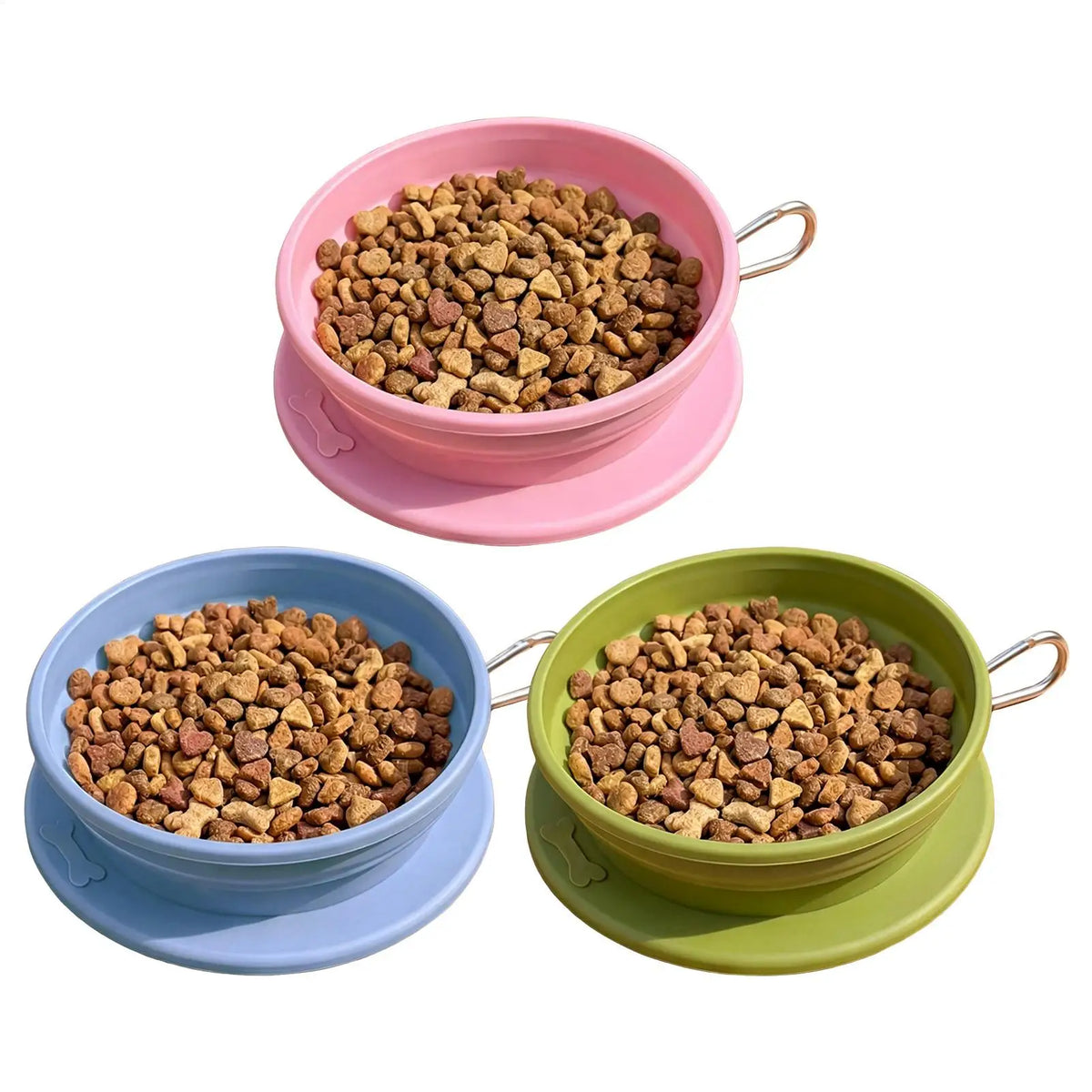 Foldable Silicone Pet Bowl – Portable Travel Food & Water Bowl