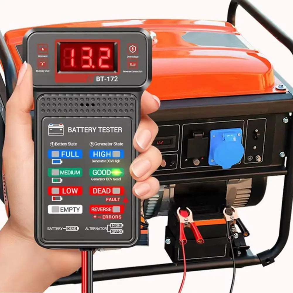 12V Car Battery Tester – Voltage, Capacity & CCA Diagnostic