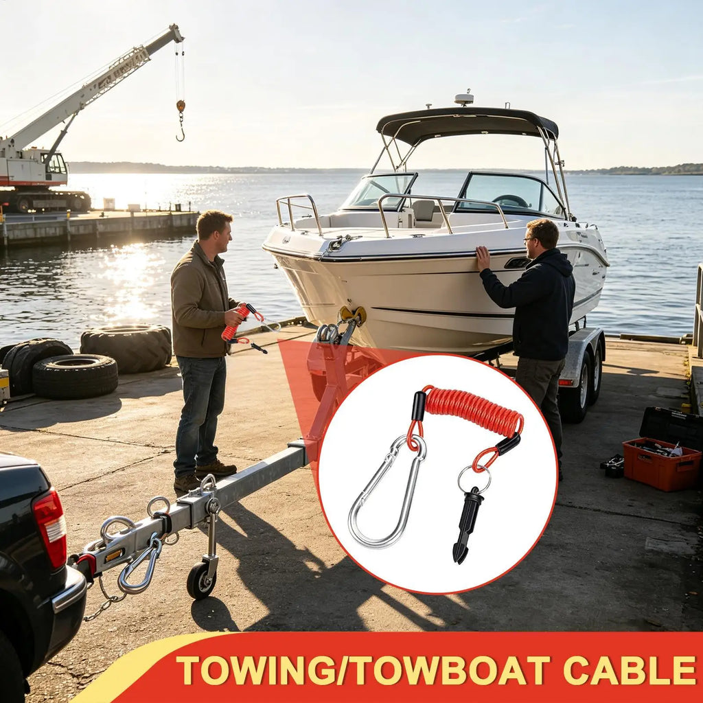 Trailer Breakaway Cable 4FT/6FT | 304 Stainless Steel Safety Cable