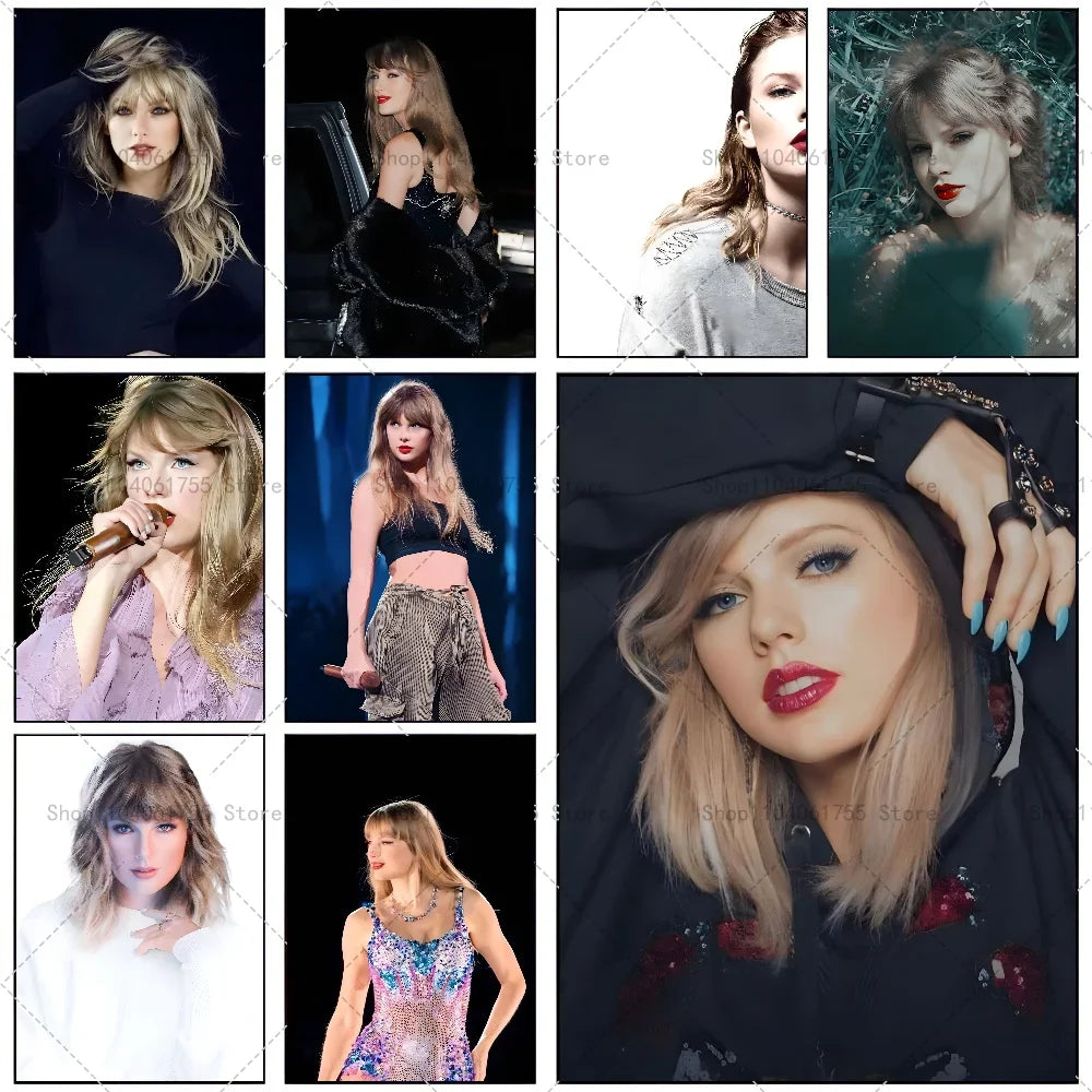 Singer T-Taylors Wall Poster – Self-Adhesive Waterproof Sticker