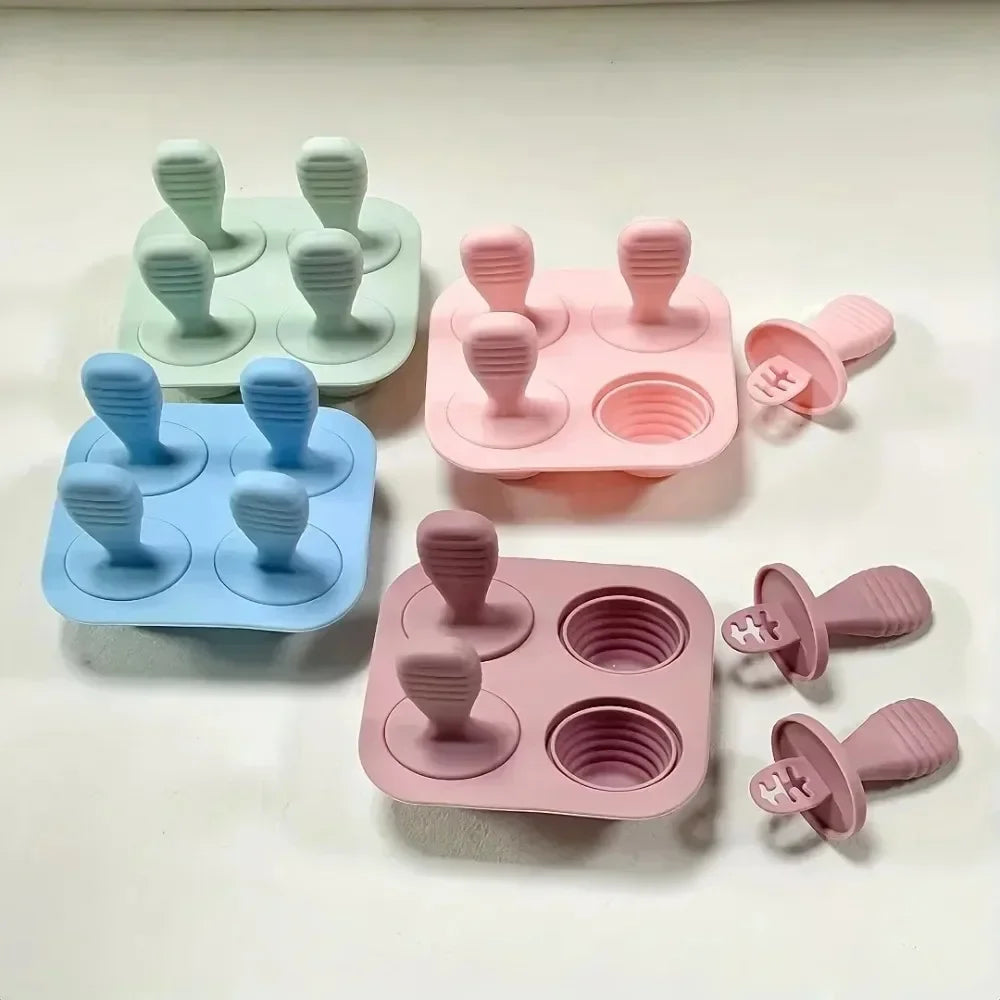 Silicone Ice Cream Mold – Reusable Popsicle & Frozen Treat Tray