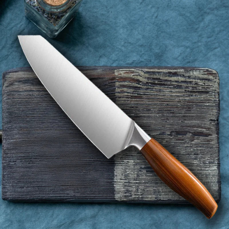 Japanese Kitchen Knife Set – Chef, Cleaver & Slicer + Sheath