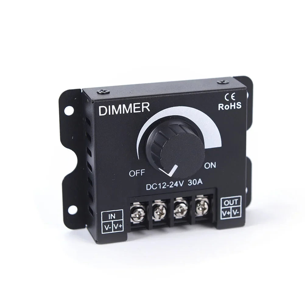 DC 12V/24V 30A LED Dimmer Controller for Single Color Strip