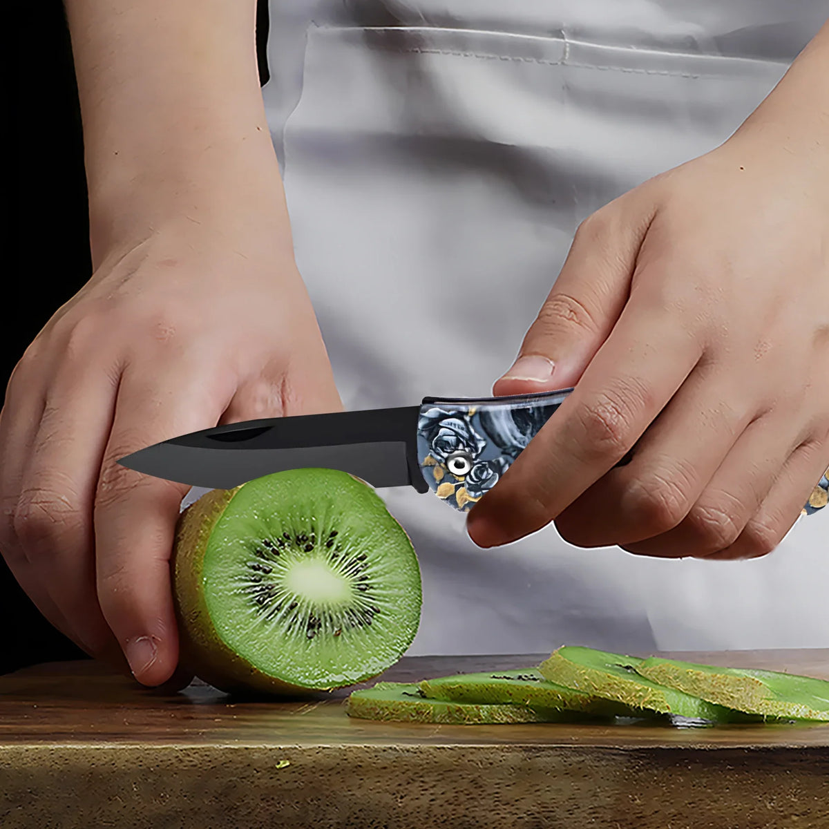 Folding Stainless Steel Paring Knife – Portable Kitchen Knife