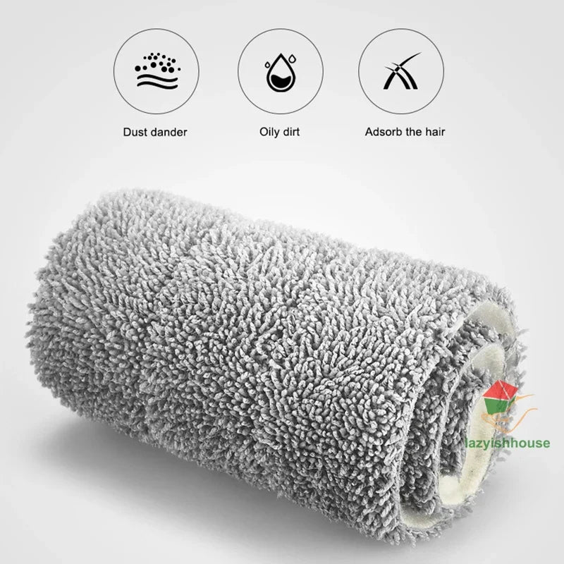 Flat Squeeze Mop with Bucket – 360° Rotating Microfiber