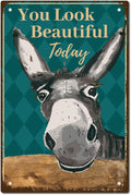 Donkey Vintage Tin Sign – Retro Wall Plaque for Home & Garage