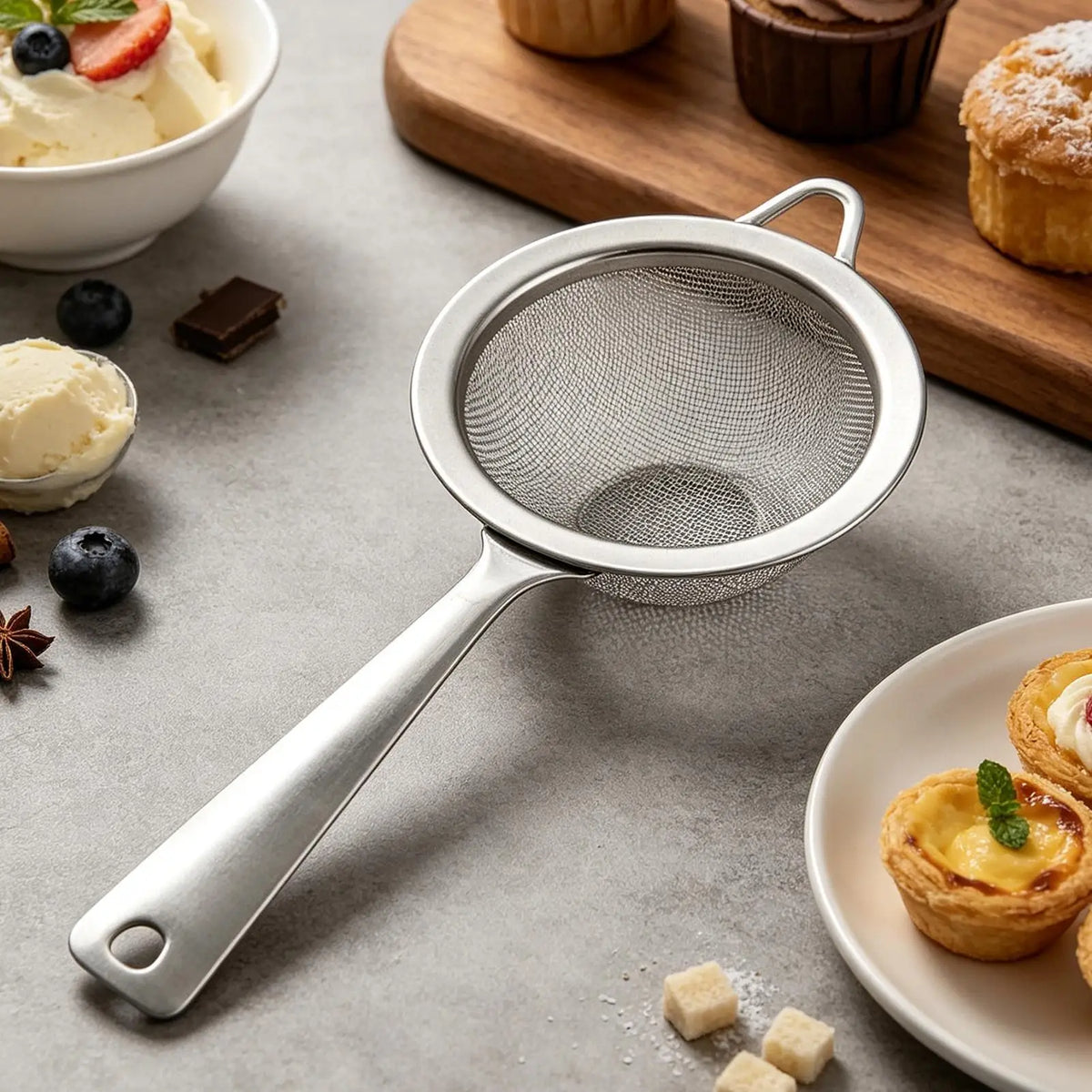 Flour Duster Baking Stainless Steel Even Dispensing Powdered Sugar