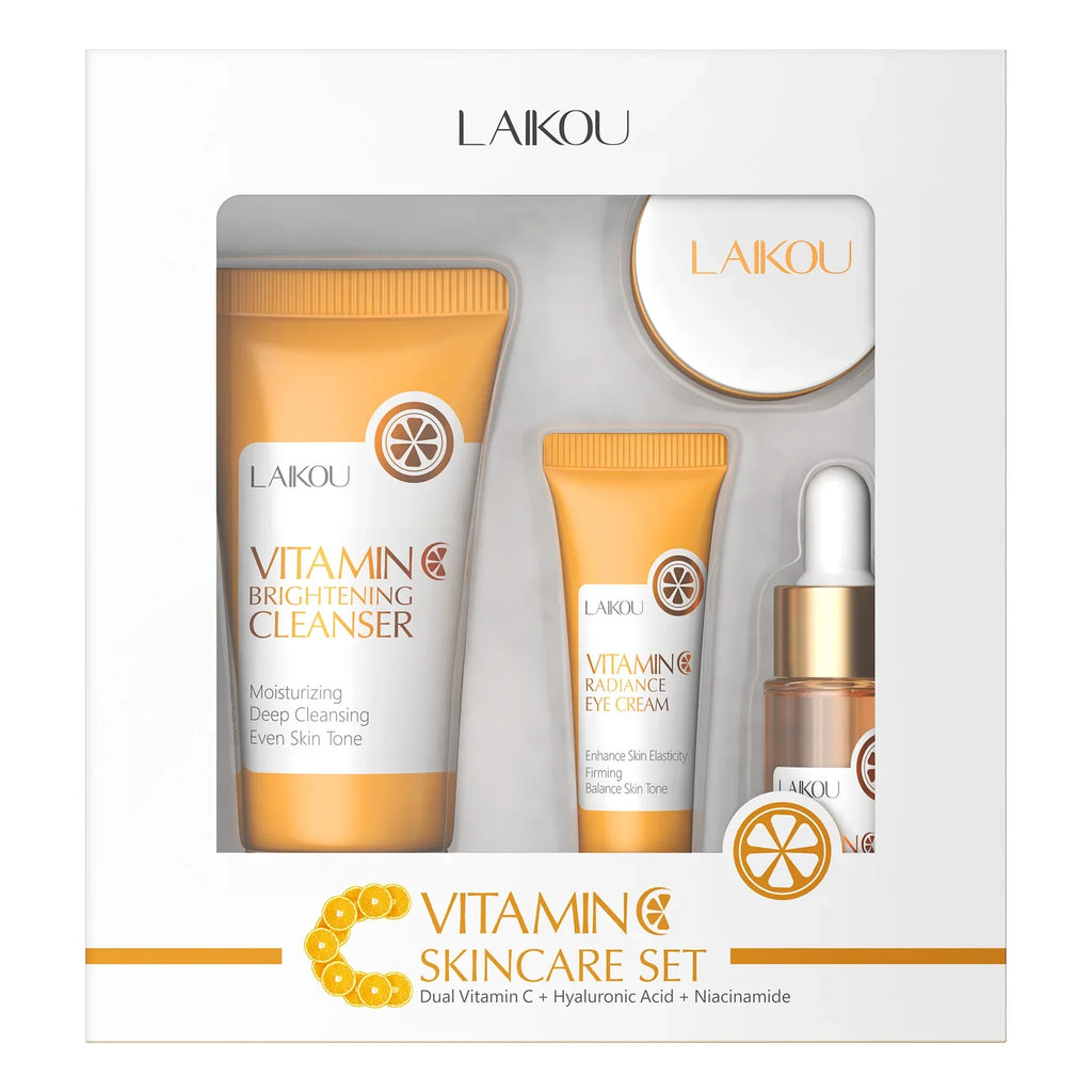 LAIKOU Vitamin C Brightening Skin Care Kit – 4-Piece Set