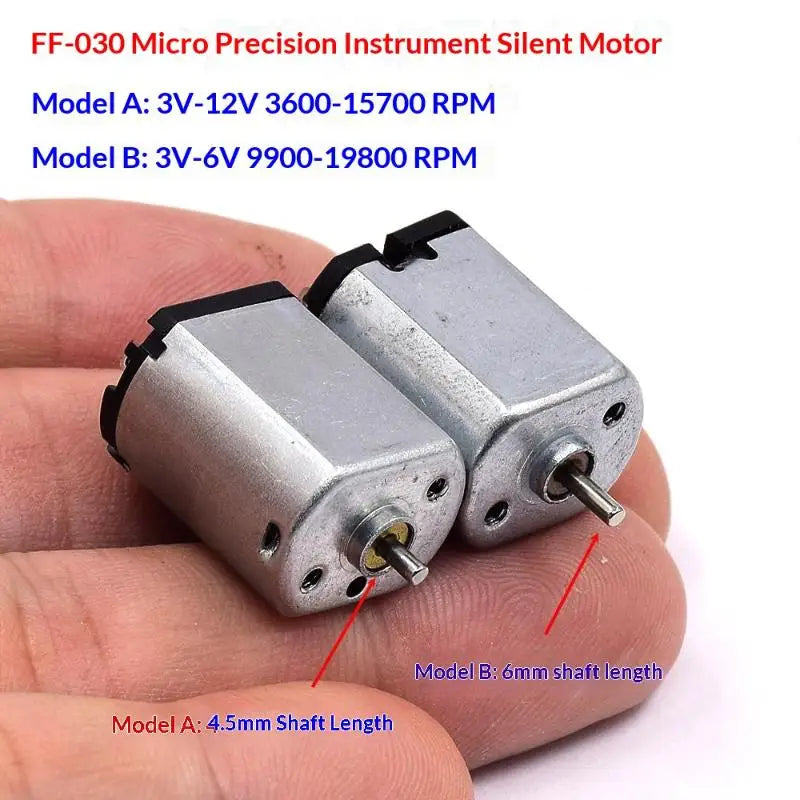 1 FF-030 Mini Mute 030 Motor DIY Hobby Toy Lock Car AV Device DC 3 7
