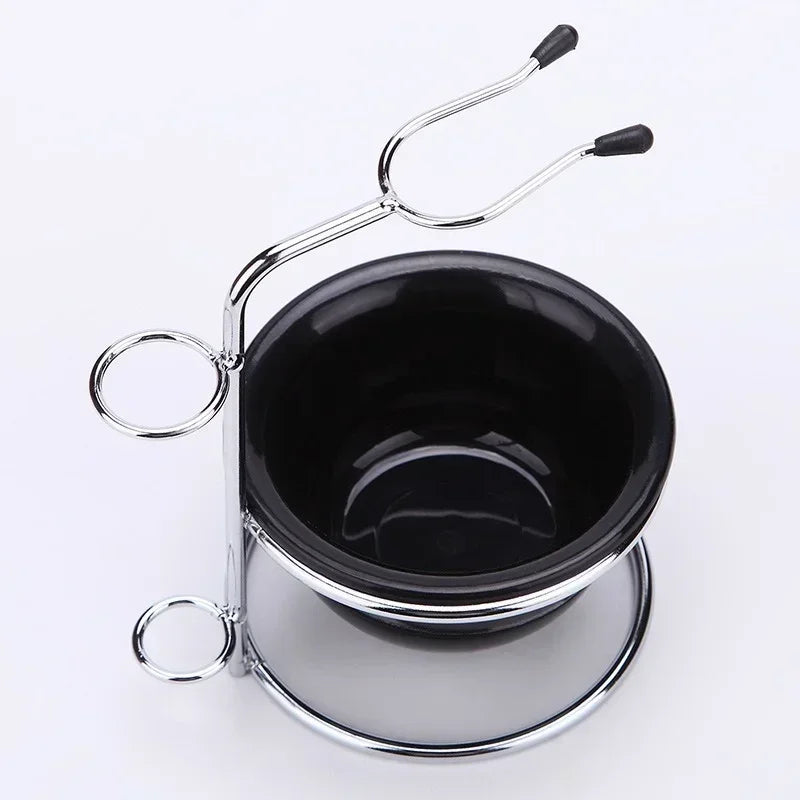 Men's Shaving Kit – Stainless Steel Brush Stand & Bowl