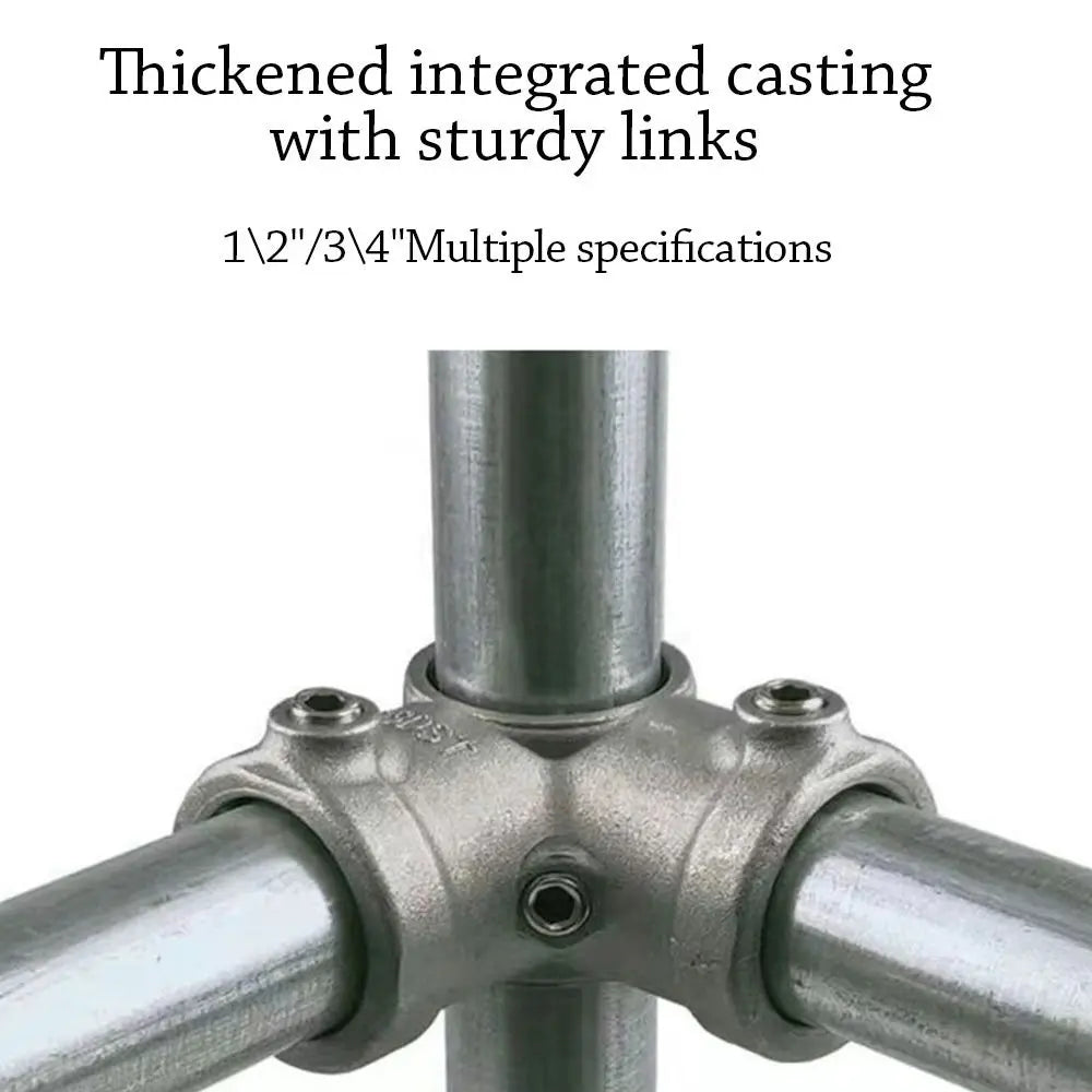 1 2'' 3 4 Pipe Fitting Connector Aluminum Alloy Steel Fixed Buckle