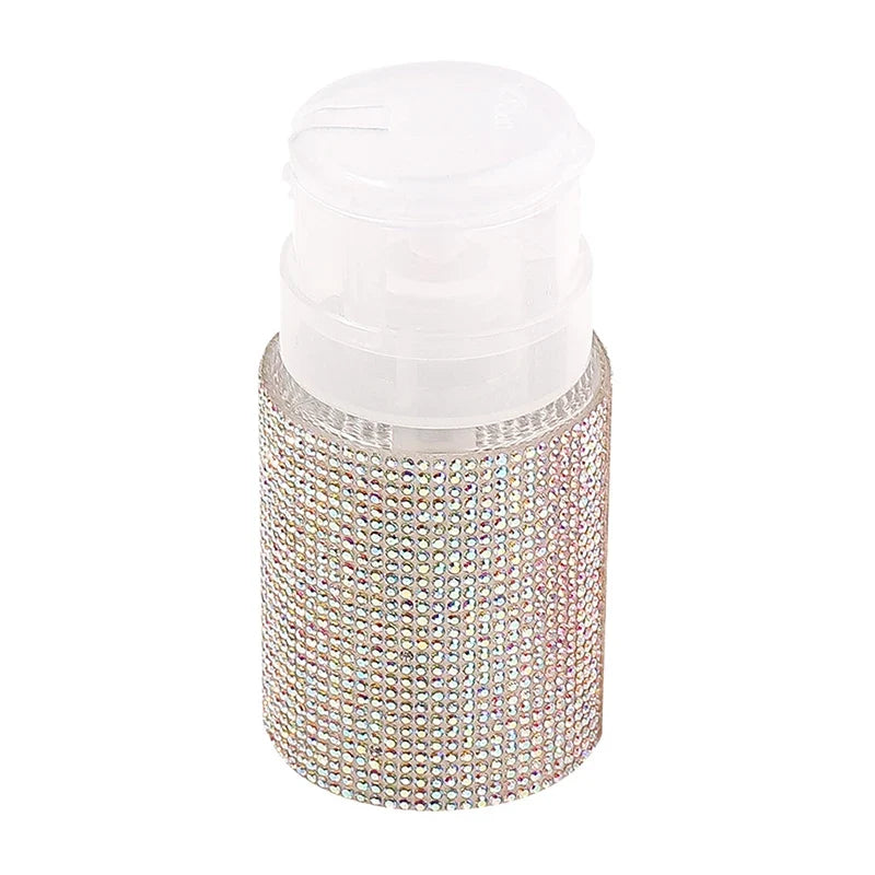 Diamond Press Pump Refillable Bottle | Nail Polish Remover Tool