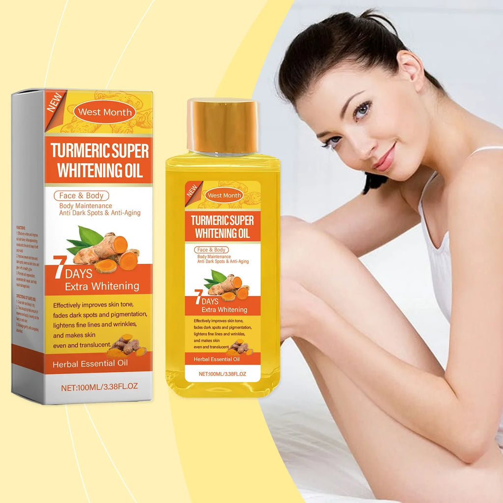 Turmeric Body Oil – Brightening & Moisturizing Skin Oil 100ml
