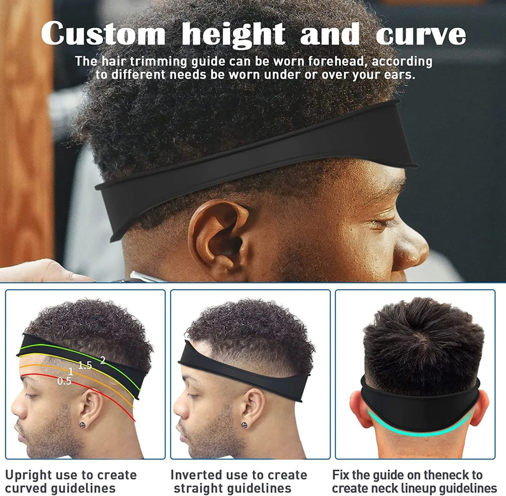 Silicone Fade Haircut Template & DIY Neckline Cutting Guide