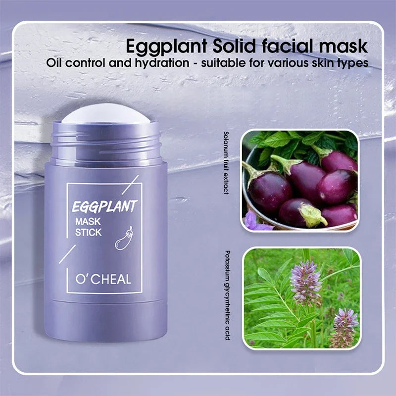 BIOAOUA Solid Face Mask Stick – Green Tea, Charcoal & Honey