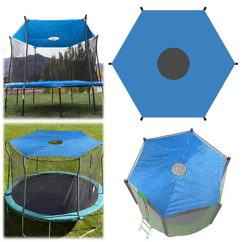 6 8 10ft Trampoline Shade Cover Anti-UV Trampolines Canopy Sunshade