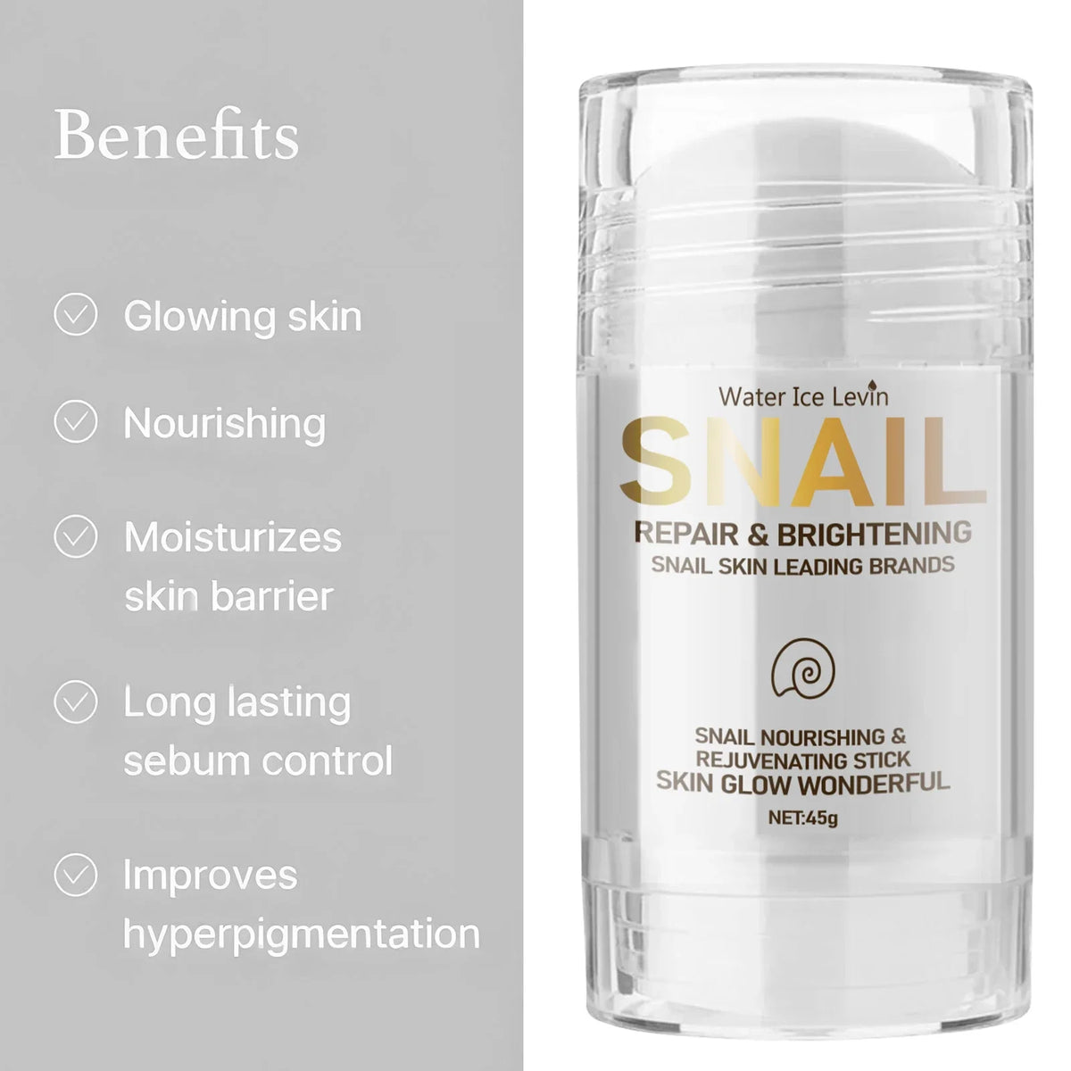 Snail Collagen Anti-Aging Bar – Moisturizing & Brightening Cream