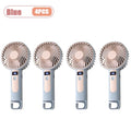 2-in-1 Digital Display Handheld & Desktop USB Rechargeable Fan