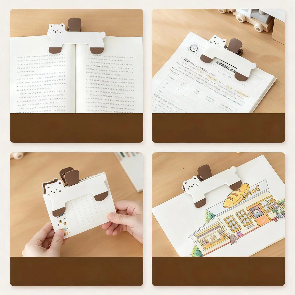 Cat Book Clip Holder – Hands-Free Page Fixer & Reading Aid