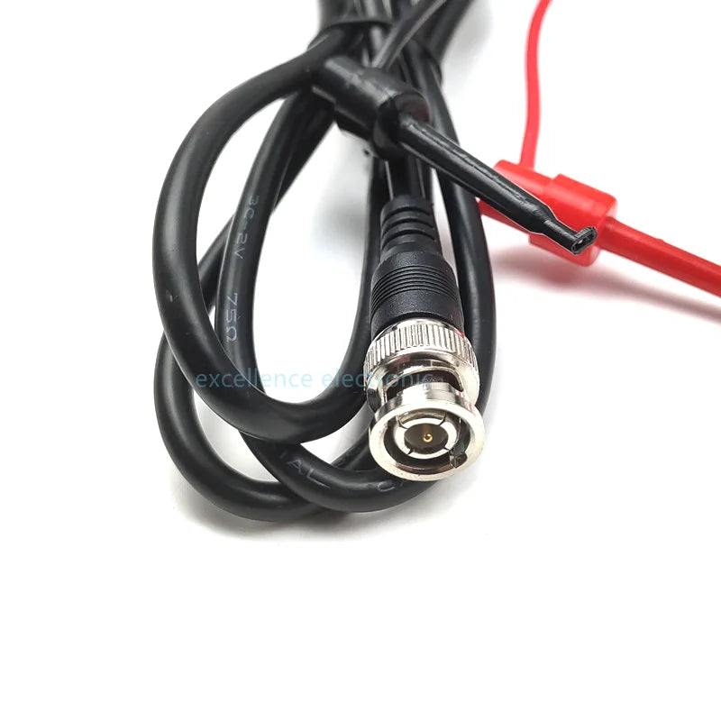 BNC Male to 4mm Banana & Crocodile Clip Test Lead 75 Ohm RF