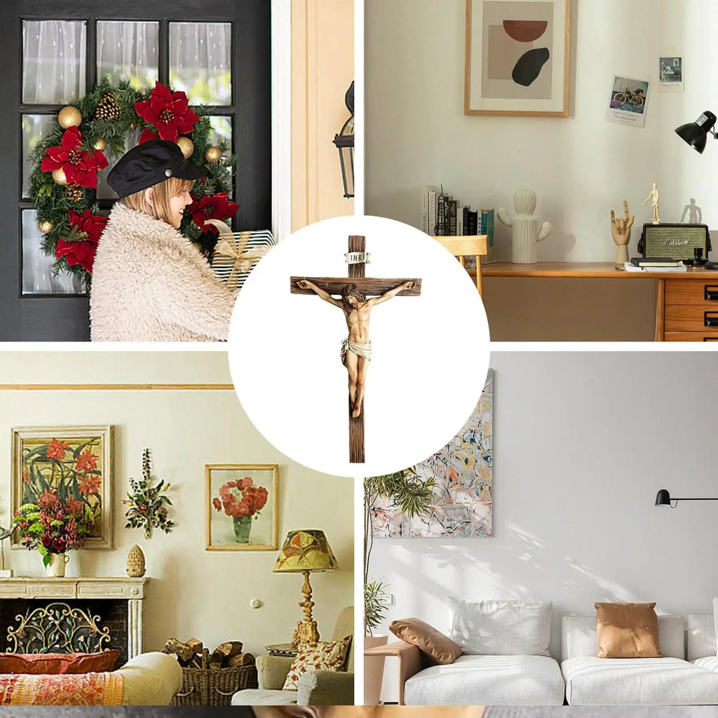 9.65" Resin Jesus Statue – Religious Home & Church Decor