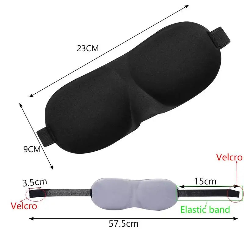 3D Memory Foam Sleep Mask – Light Blocking Eye Cover