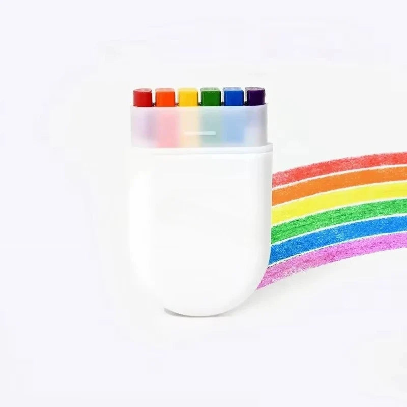 6 Colors Rainbow Crayon Paint Stick Colorful Birthday Party Favors