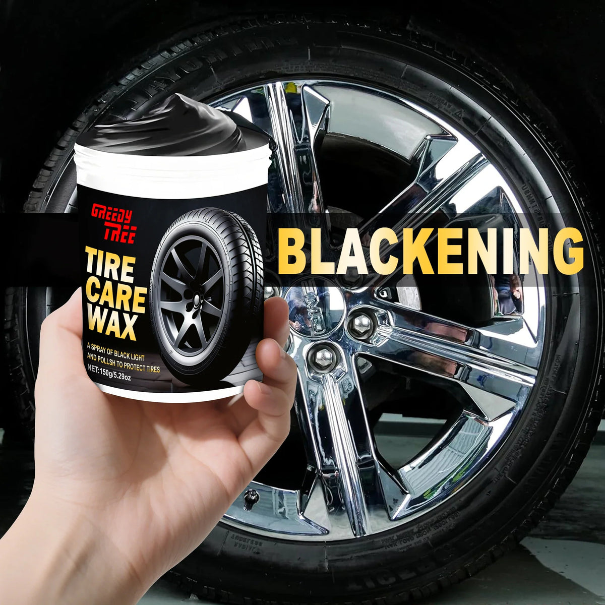 Tire Shine Spray & Dressing – High Gloss UV Protection Polish