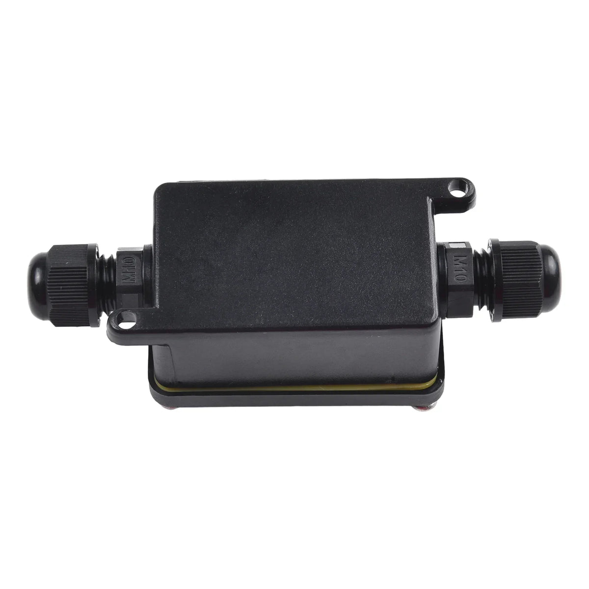 IP66 Waterproof 2-Port Outdoor Junction Box 240V Black