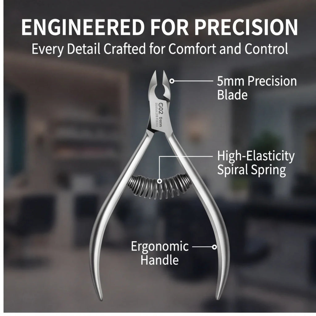 Professional Pedicure Nail Tools Double Springs Cuticle Trimmer Sharp