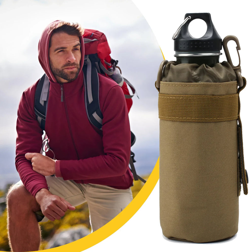 Sports Water Bottle Pouch Bag | Drawstring Carrier for Outdoors
