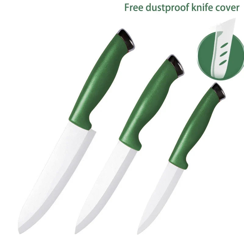 Professional Ceramic Fruit Knife Set with Sleeve – 1 or 3 Piece