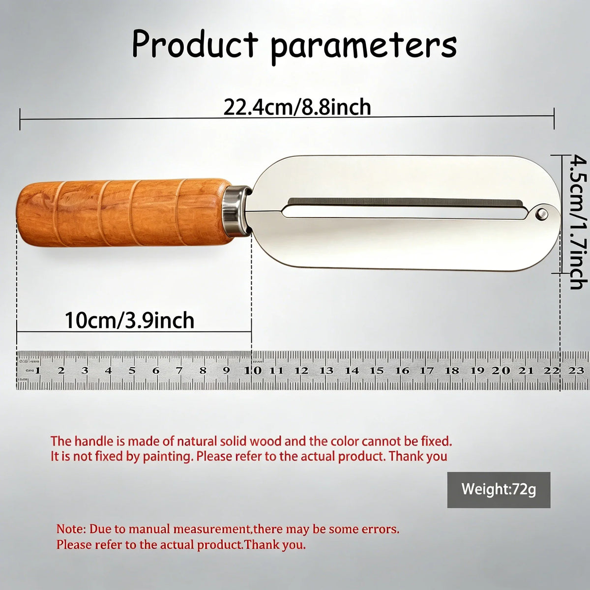 Stainless Steel Fruit & Vegetable Peeler Knife | Kitchen Scraper