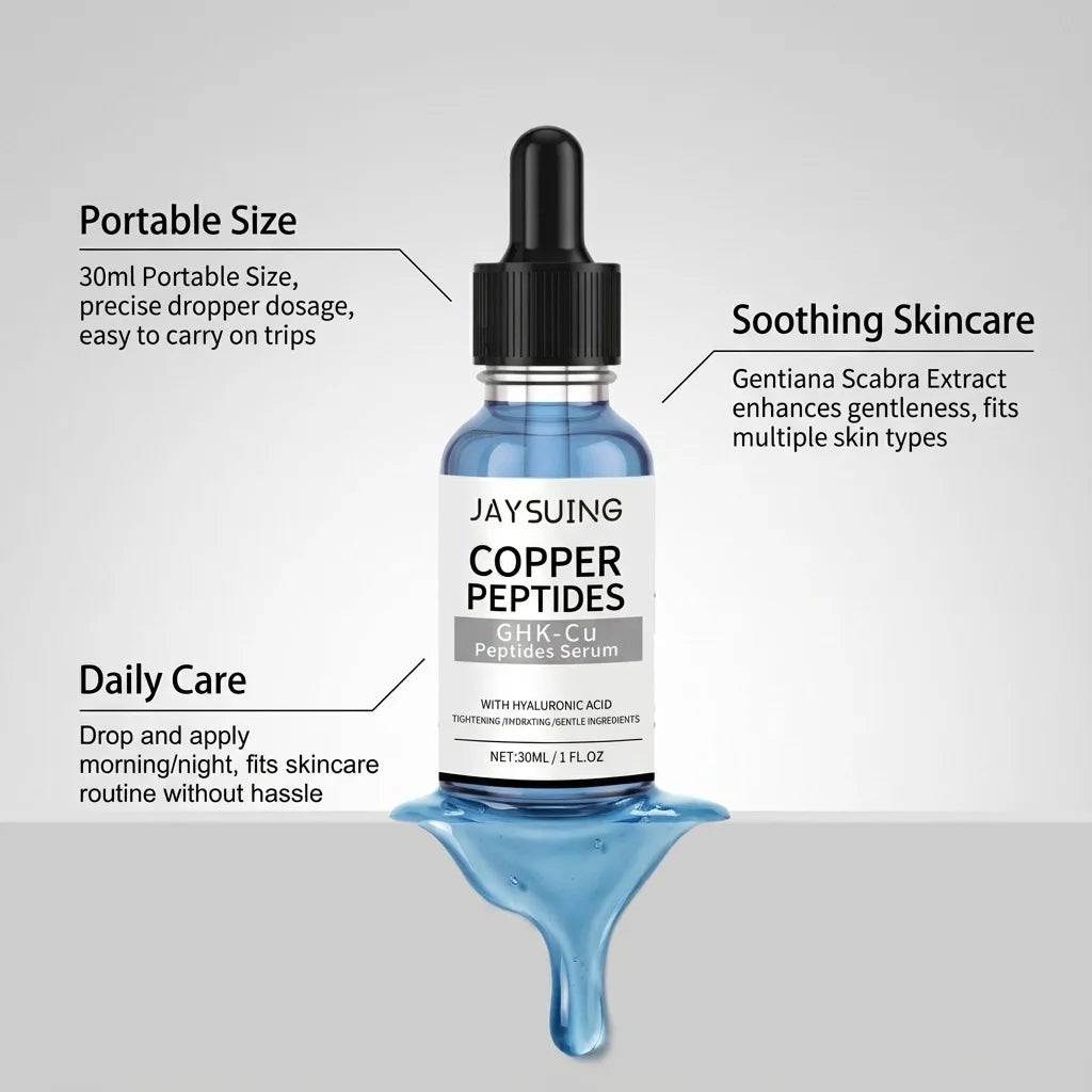 Copper Peptide & Hyaluronic Acid Face Serum | Firm & Hydrate