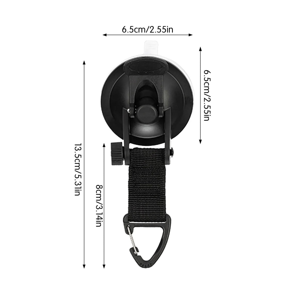 Heavy Duty Camping Suction Cup Hooks 4-Pack | RV Tent Hiking