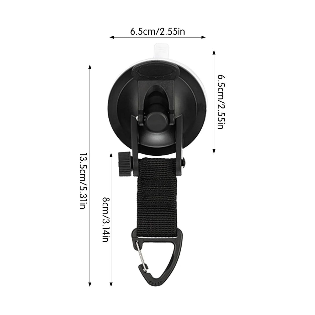 Heavy Duty Camping Suction Cup Hooks 4-Pack | RV Tent Hiking