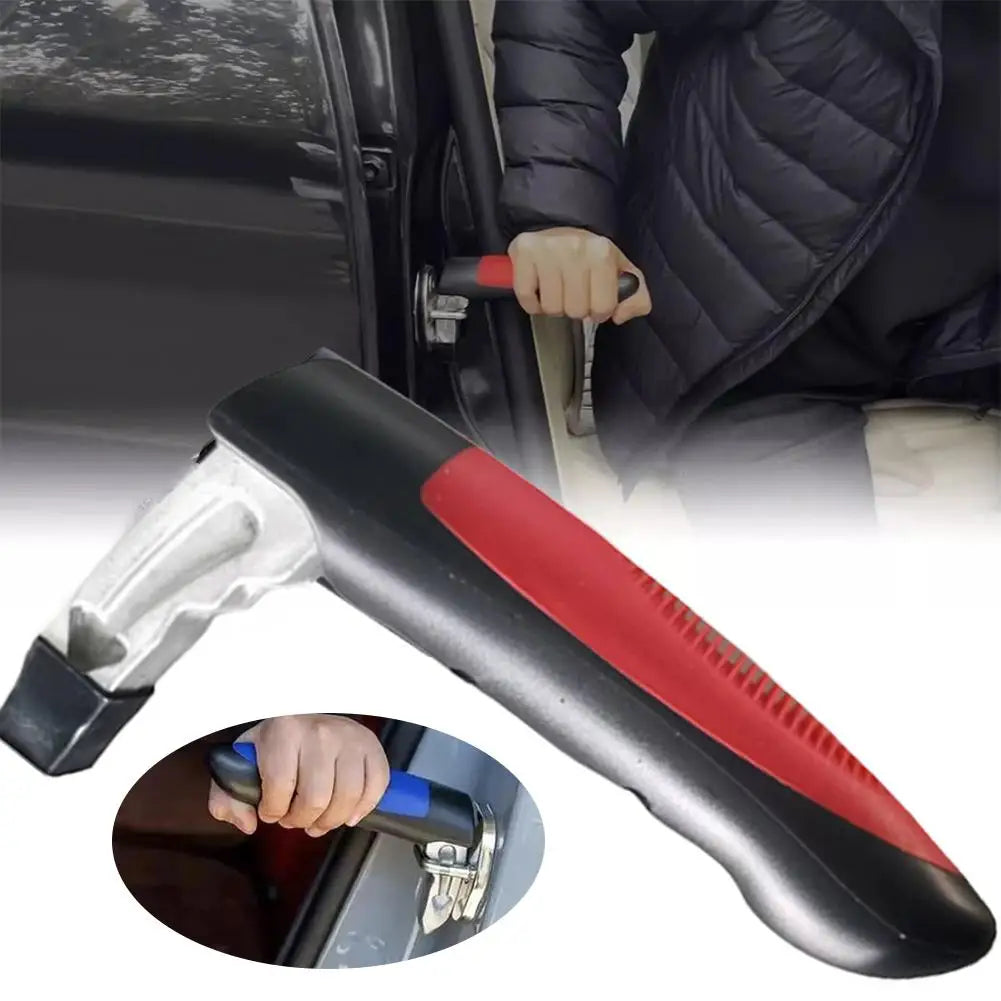 2-in-1 Car Door Grab Bar & Window Breaker | Non-Slip Safety Tool