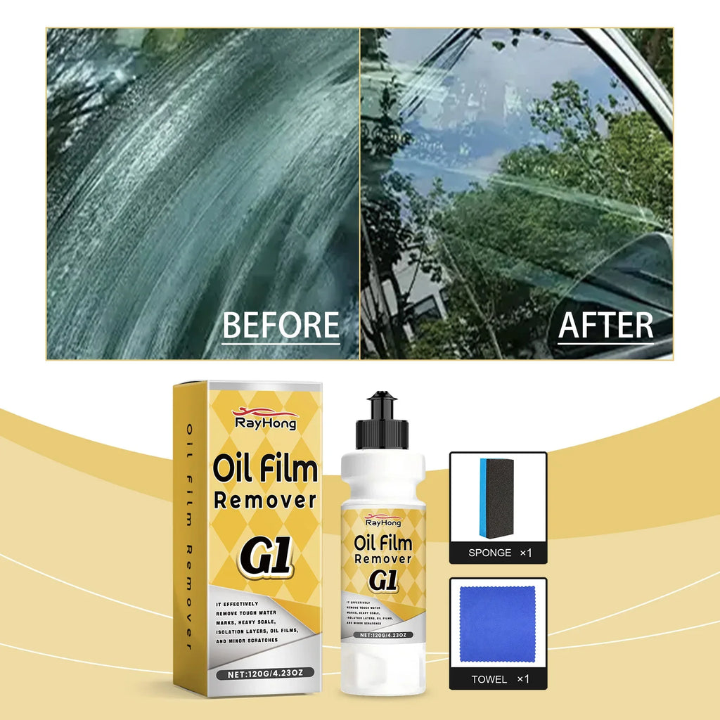RayHong Windshield Oil Film Remover Kit | Rain Repellent