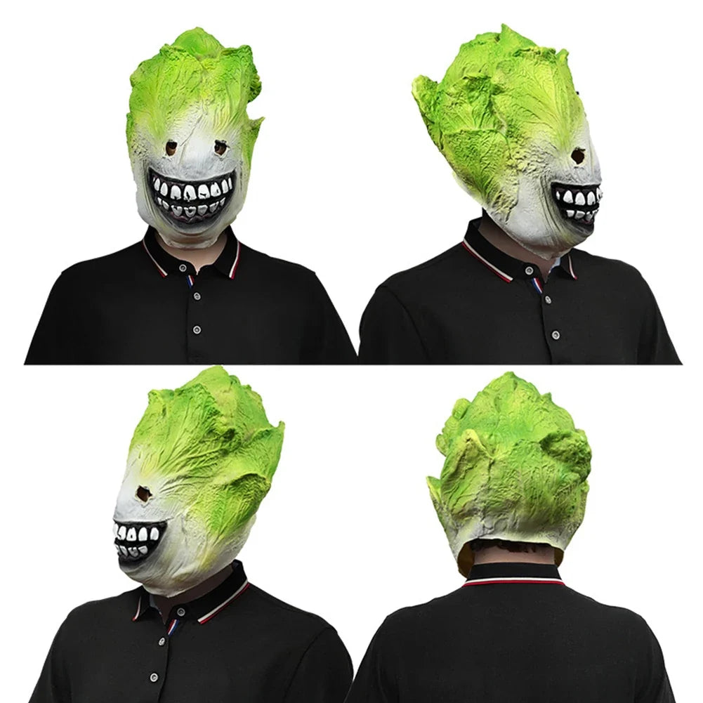 Funny Cabbage Head Mask | Silicone Vegetable Party Headwear